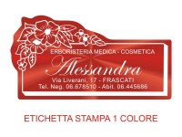Etichette adesive per erboristerie, cosmetica, cosmesi (mm 60X31)  (cod.25M )
